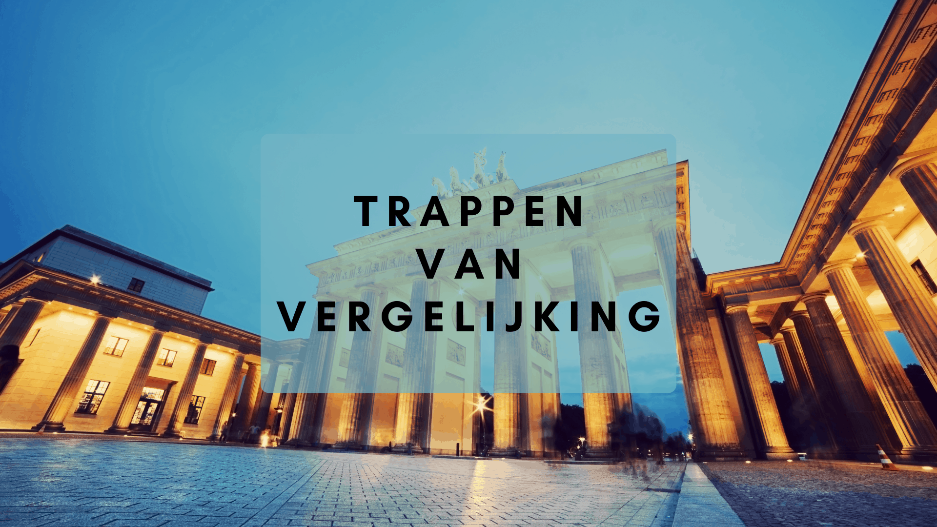 Trappen Van Vergelijking