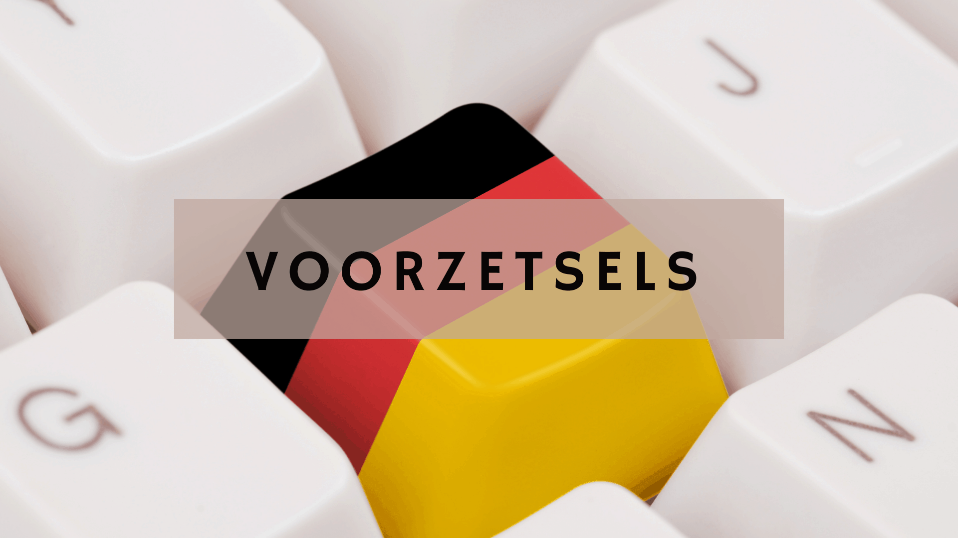 Voorzetsels